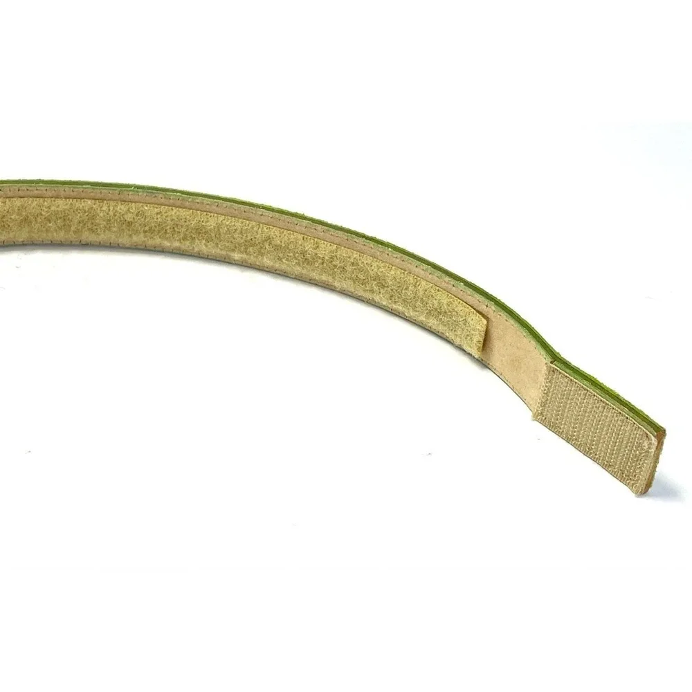 Anthony Alexander Shell Belt Green Leather Nautilus Buckle 43